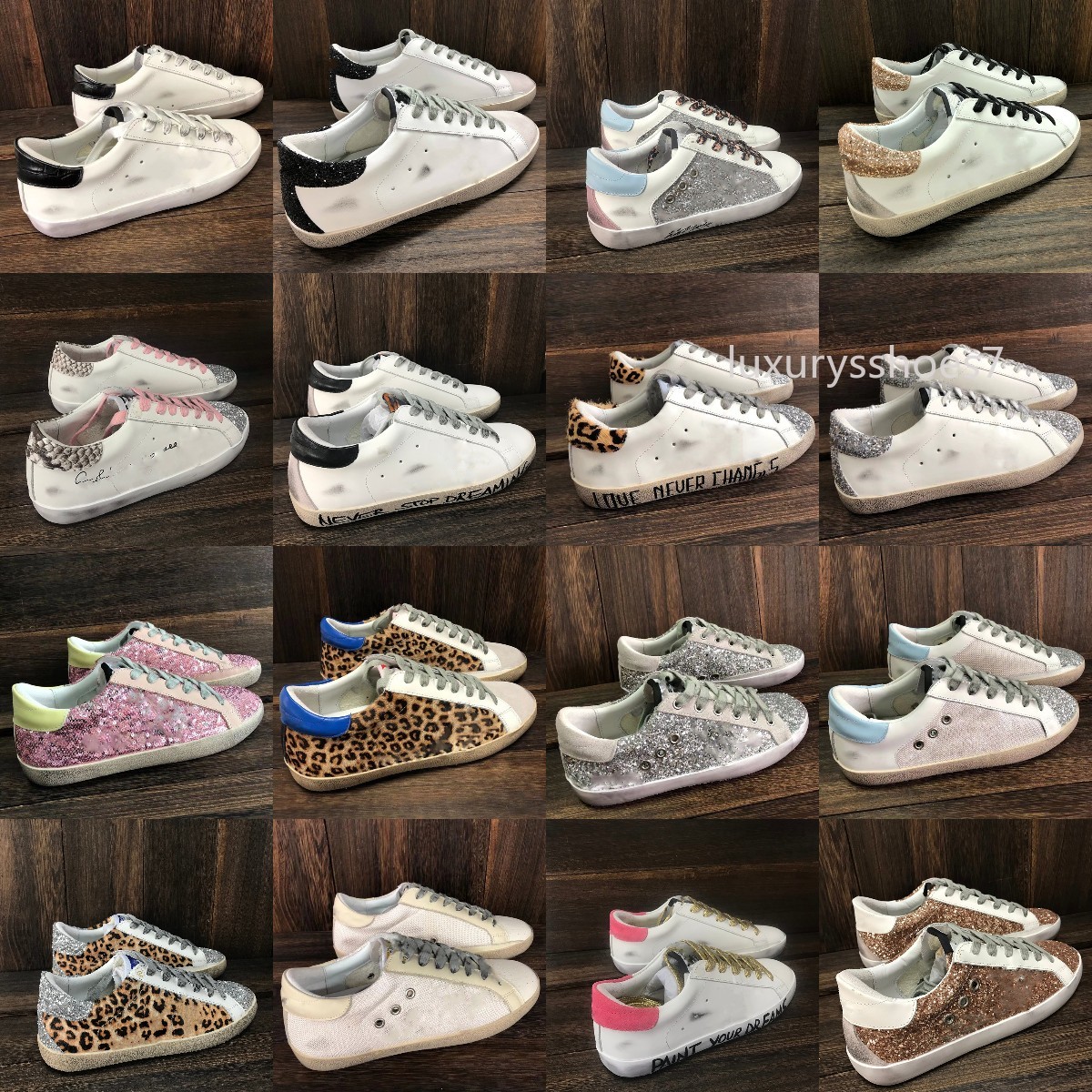 

Italy Brand Super Star Sneakers Golden Woman Casual Shoes luxury Classic White Do-old Sequin Dirty Designer Superstar Man Shoe, Custom style