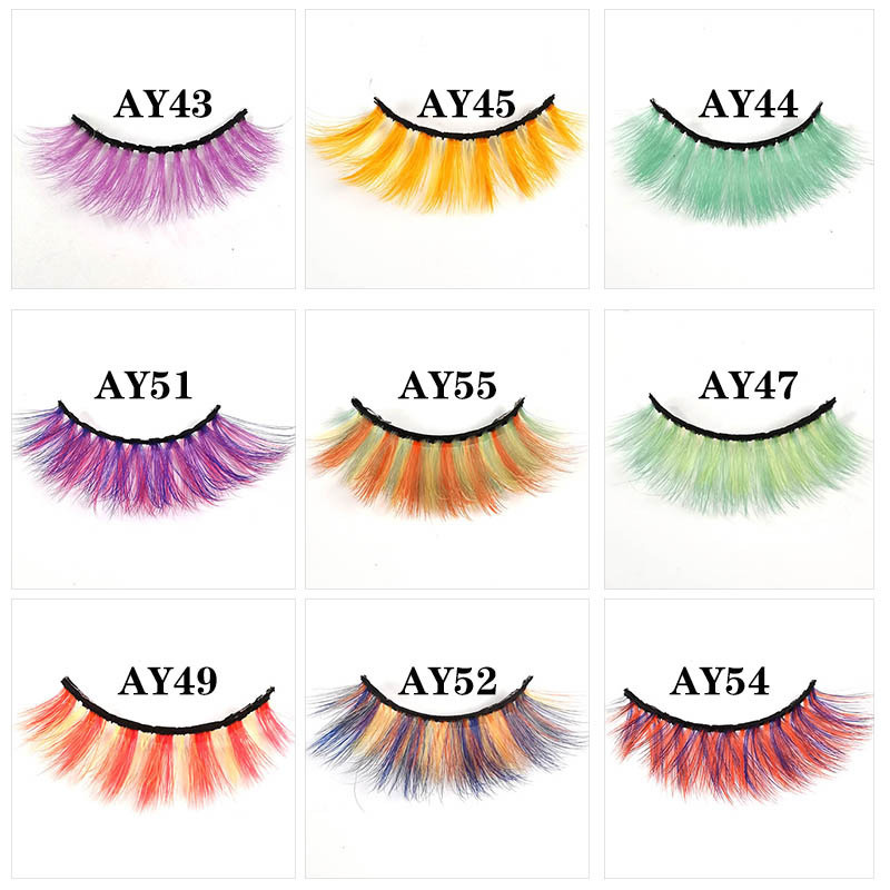 3D False Colored Eyelashes Natural faux mink fluffy Style Eye lash Extension Makeup Cosplay Colorful Eyelash free DHL J073
3D False Colored Eyelashes Natural faux mink fluffy Style Eye lash Extension Makeup Cosplay Colorful Eyelash free DHL J073
