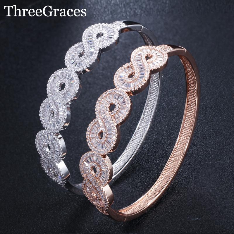 Bangle Threegraces Baguette Cubic Zirconia Stones Open Hand Cuff Bangles For Women Wedding Jewelry Accessories BA035, Black
Bangle Threegraces Baguette Cubic Zirconia Stones Open Hand Cuff Bangles For Women Wedding Jewelry Accessories BA035, Black