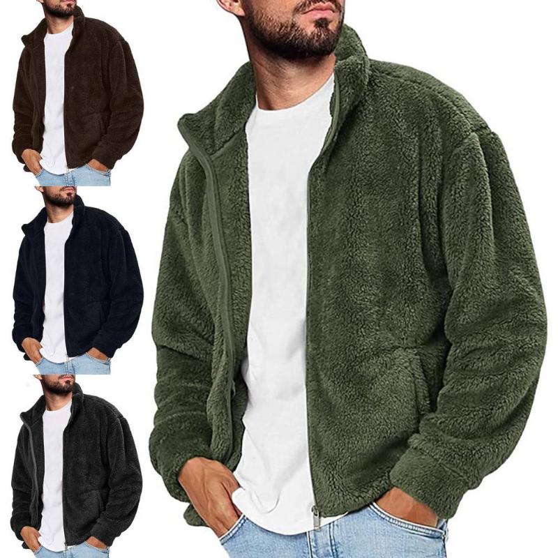 Men's Jackets Fashion Cardigan Jacket Men Zipper Closure Fluffy Double Sided Velvet Solid Color Pockets Coat Outerwear, Black
Men's Jackets Fashion Cardigan Jacket Men Zipper Closure Fluffy Double Sided Velvet Solid Color Pockets Coat Outerwear, Black