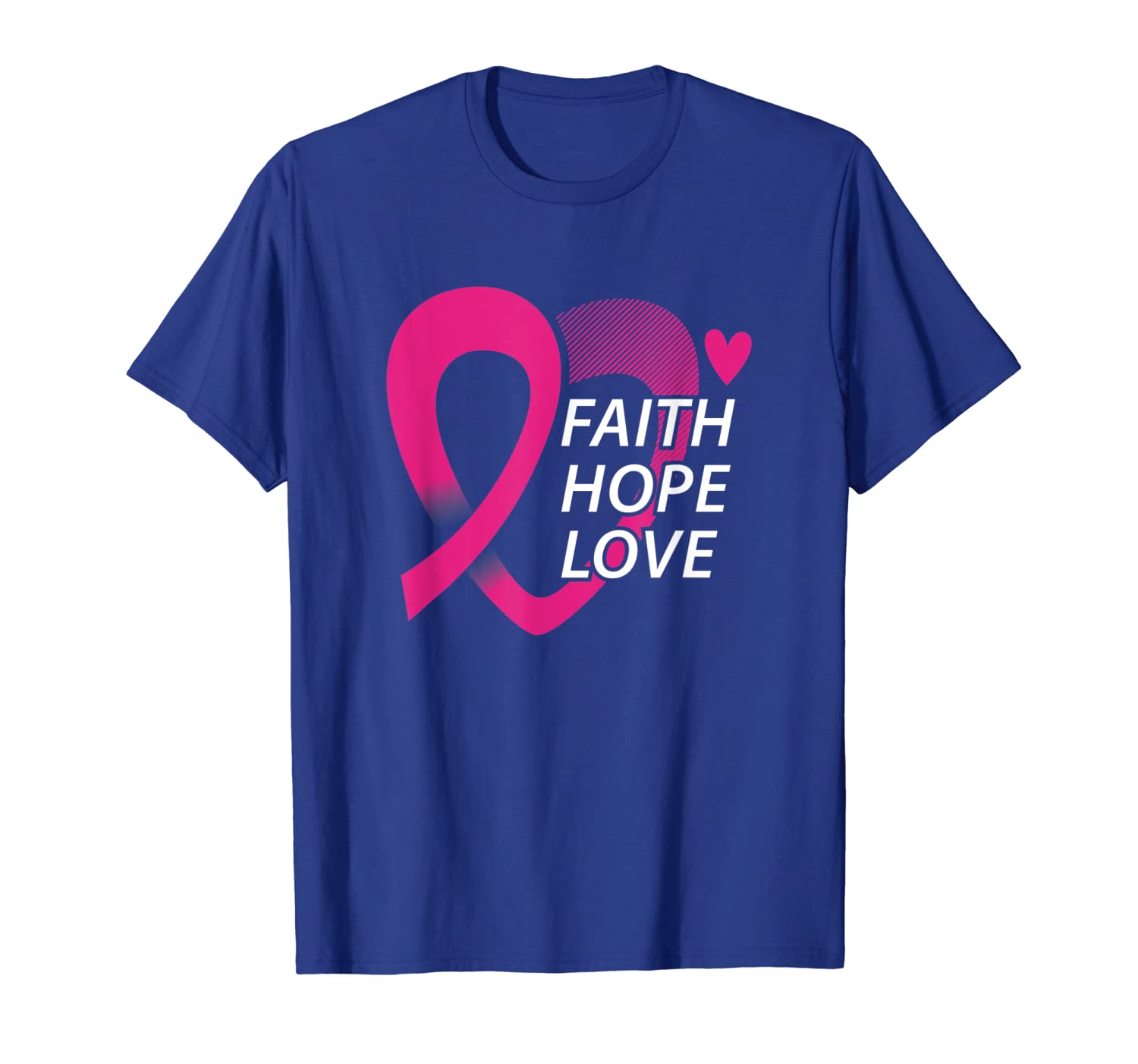faith hope love t shirt breast cancer awareness shirt women, White;black