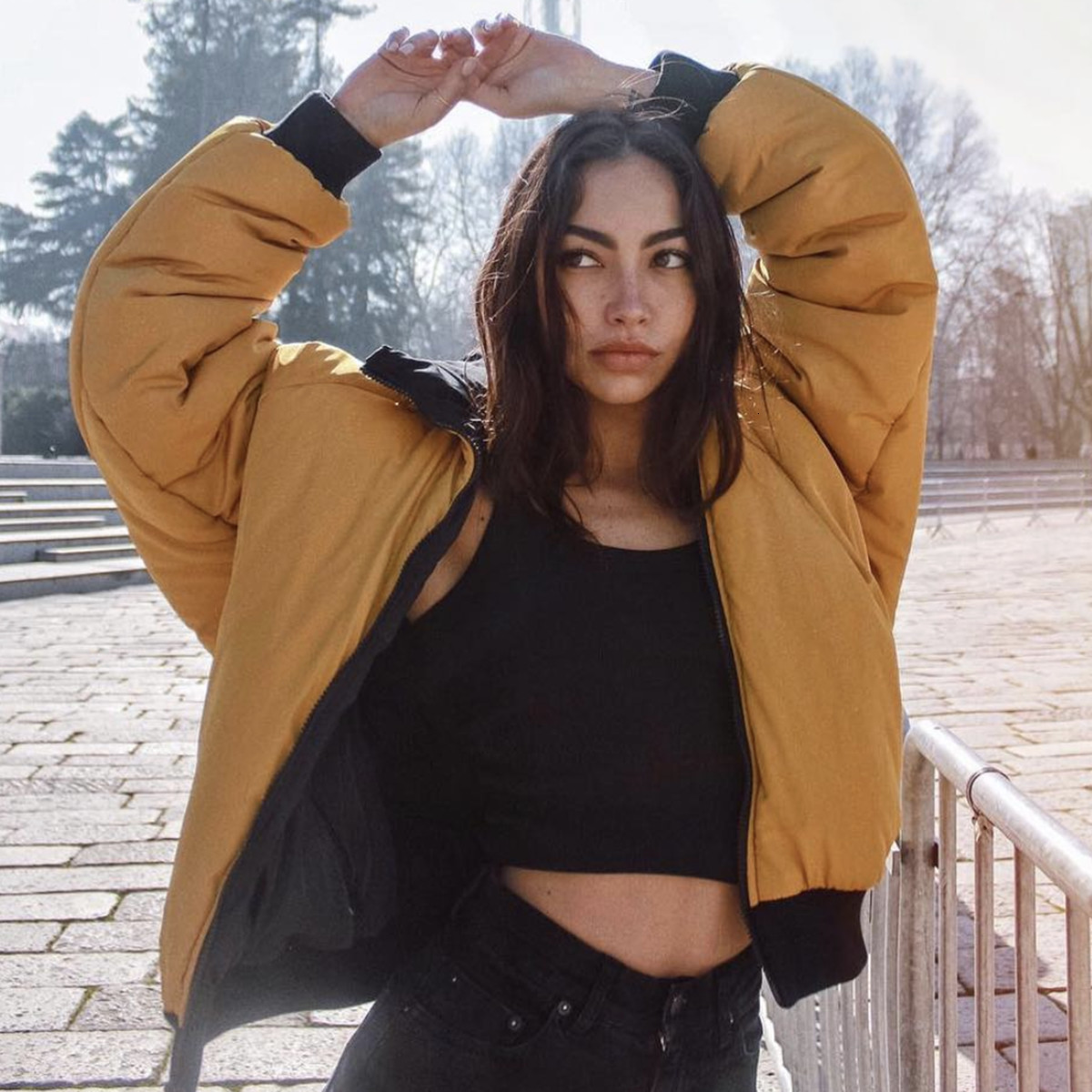2021 New Winter Thick Warm Cotton Women Solid Fashion Pockets Oversize Jacket Coats Casual Chic Streetwear Outerwear 3eyu, Black
2021 New Winter Thick Warm Cotton Women Solid Fashion Pockets Oversize Jacket Coats Casual Chic Streetwear Outerwear 3eyu, Black