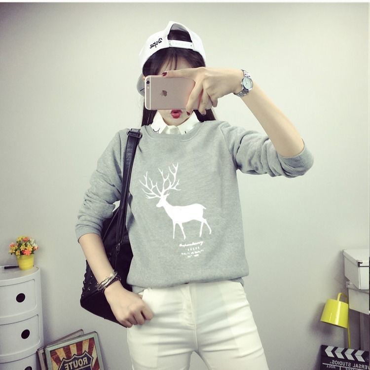 kawaii harajuku oversize hoodies winter clothes streetwear women korean style long sleeve clothes women Casual Pullovers tops 201216