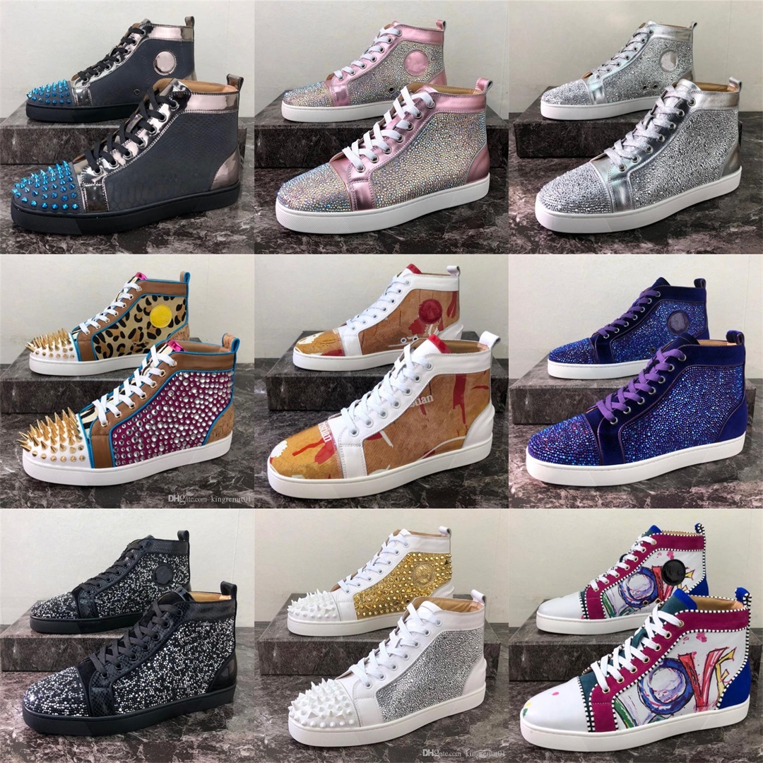 Designer Casual Shoes Studded Spikes Fashion Insider Rivet Sneakers Black White Leather High Boots With Box, Color 39
Designer Casual Shoes Studded Spikes Fashion Insider Rivet Sneakers Black White Leather High Boots With Box, Color 39