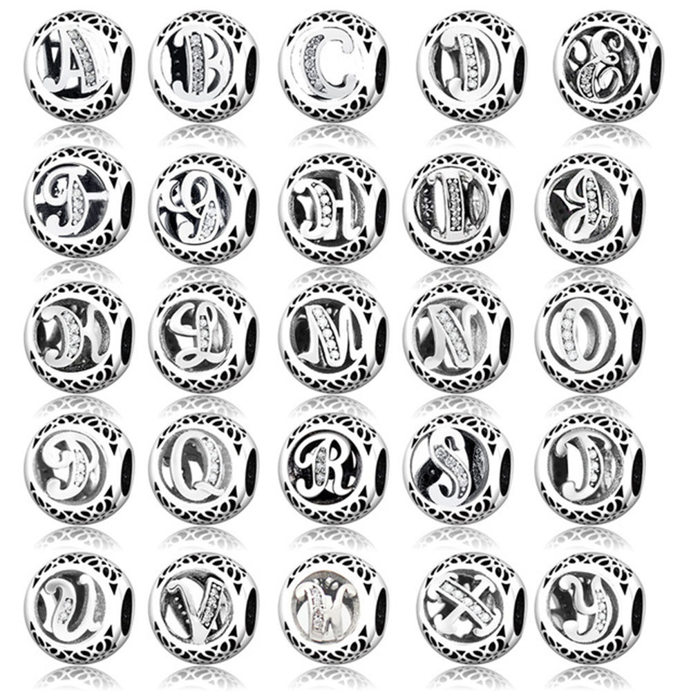 100% 925 Sterling Silver Alphabet Carta A-Z Charm Bead Fit Original Europe Letter Charm Bracelet DIY Berloque Dropshipping Q0531
100% 925 Sterling Silver Alphabet Carta A-Z Charm Bead Fit Original Europe Letter Charm Bracelet DIY Berloque Dropshipping Q0531