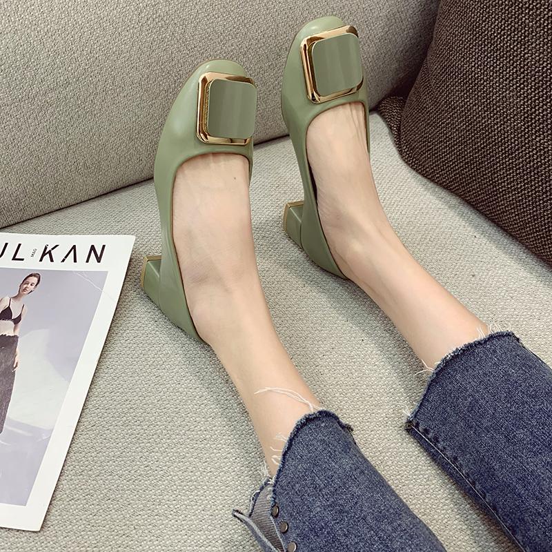 Dress Shoes Women High Heels Metal Square Buckle Fashion Toe For Soft Comfort, Yellow
Dress Shoes Women High Heels Metal Square Buckle Fashion Toe For Soft Comfort, Yellow