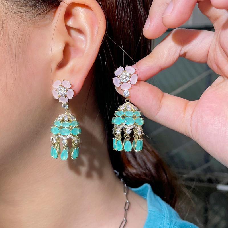 Dangle & Chandelier ThreeGraces Bohemian Tassel Earrings For Women Elegant Light Blue Cubic Zirconia Bridal Wedding Party Jewelry Gift ER670, Silver
Dangle & Chandelier ThreeGraces Bohemian Tassel Earrings For Women Elegant Light Blue Cubic Zirconia Bridal Wedding Party Jewelry Gift ER670, Silver