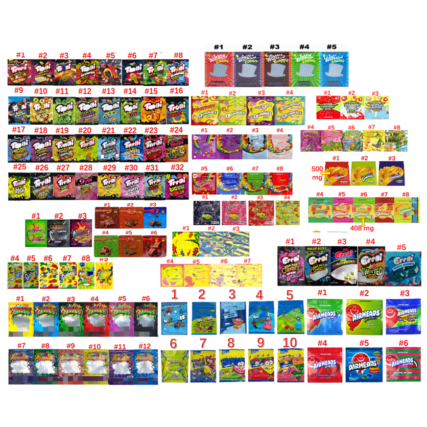 Edibles Packaging Gummies Candy Edible Bag Smell Proof Zip Lock baggies Resealable packing
Edibles Packaging Gummies Candy Edible Bag Smell Proof Zip Lock baggies Resealable packing