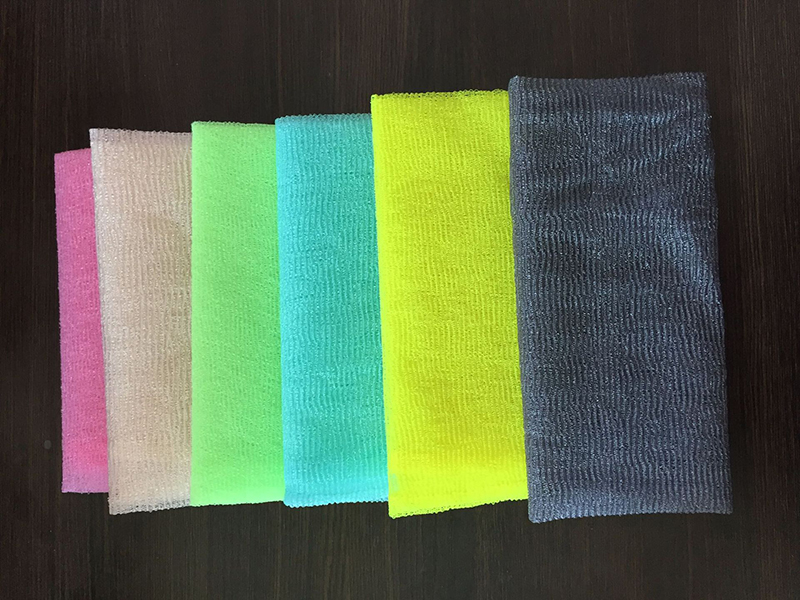 30*90cm Salux Nylon Japanese Exfoliating Beauty Skin Shower Wash Cloth Towel Back Scrub Bath Brushes lti Colors Free DHL WX9-440 Free shipping