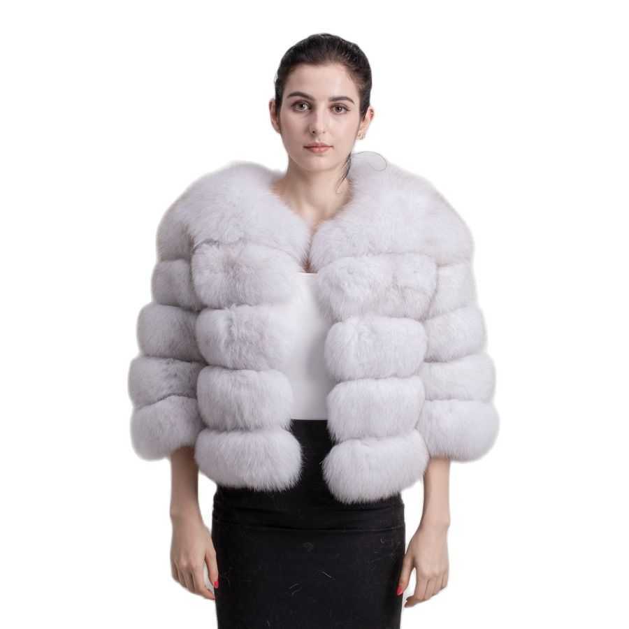 QIUCHEN PJ1801 arrival women winter real fur coat thick fur women winter jacket 211019