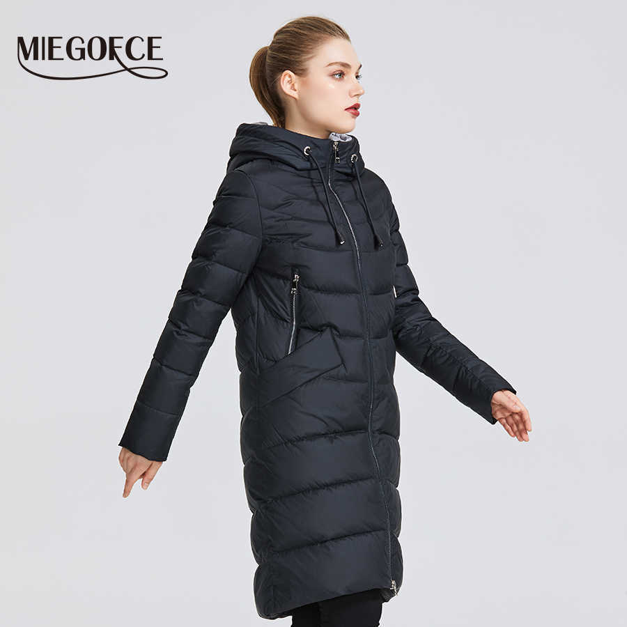 MIEGOFCE Winter Women's Jacket Coat Simple Women Parkas Warm Winter Women's Coat High-Quality Biological-Down Parkas 210819
