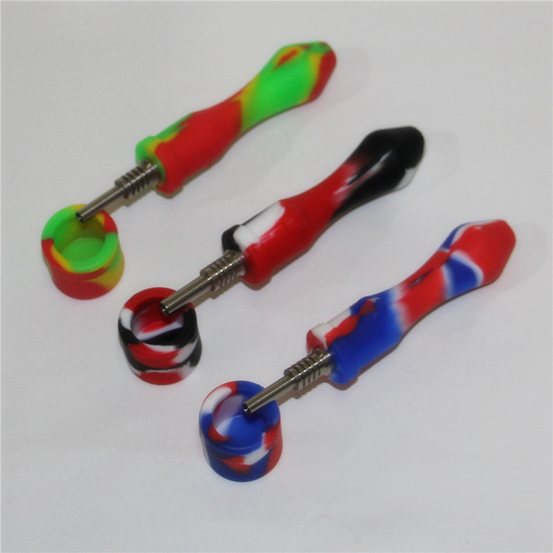 5pcs mini silicone Nectar Collector kit Hookahs Concentrate Dab Straw smoke Pipe with 10mm Titanium Tips &Quartz Tip Oil Rigs smoking accessories
5pcs mini silicone Nectar Collector kit Hookahs Concentrate Dab Straw smoke Pipe with 10mm Titanium Tips &Quartz Tip Oil Rigs smoking accessories