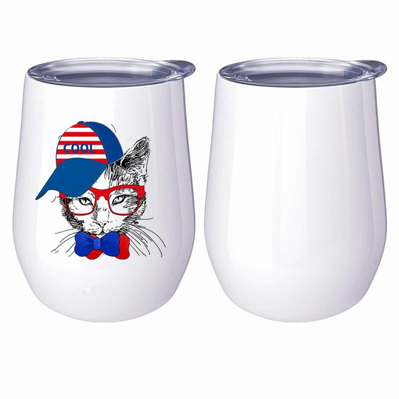 12oz Egg shape Cup Sublimation Wine Tumbler Mug Stainless Steel Double Wall Blank DIY Coffee Mugs With Seal Lid
12oz Egg shape Cup Sublimation Wine Tumbler Mug Stainless Steel Double Wall Blank DIY Coffee Mugs With Seal Lid