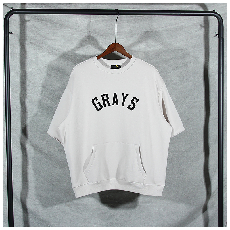 2021 Spring New Fog Season 7 Grays Flocking Letter Couple Three Quarter Sleeve Baseball High Street Pullover Men's Hoodie AYQ9, Ivory
2021 Spring New Fog Season 7 Grays Flocking Letter Couple Three Quarter Sleeve Baseball High Street Pullover Men's Hoodie AYQ9, Ivory