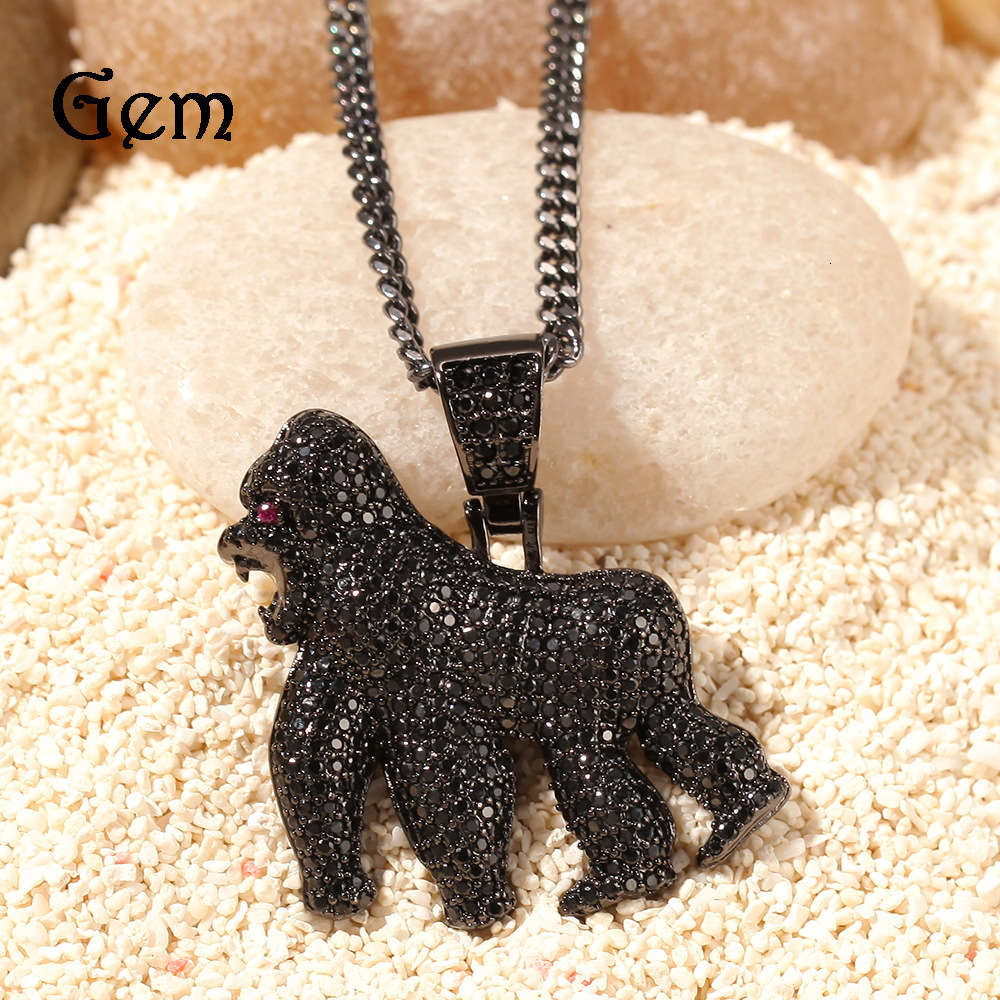 New hip hop King Kong roar gorilla Zircon Pendant walking gorilla 14K Gold Plated Jewelry
New hip hop King Kong roar gorilla Zircon Pendant walking gorilla 14K Gold Plated Jewelry