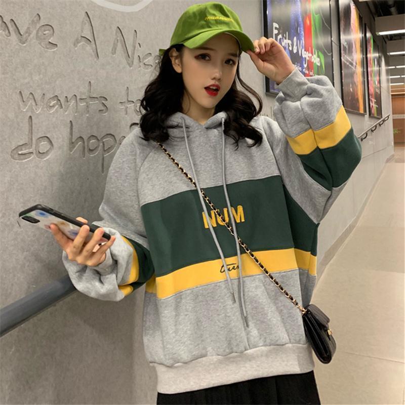 Plus Size Kpop Hoodies Women Sweatshirt Hoodie Bangtan Oversized Harajuku Hoodie Korean Style Hoddies Thicken Fleece Hoody 201217
