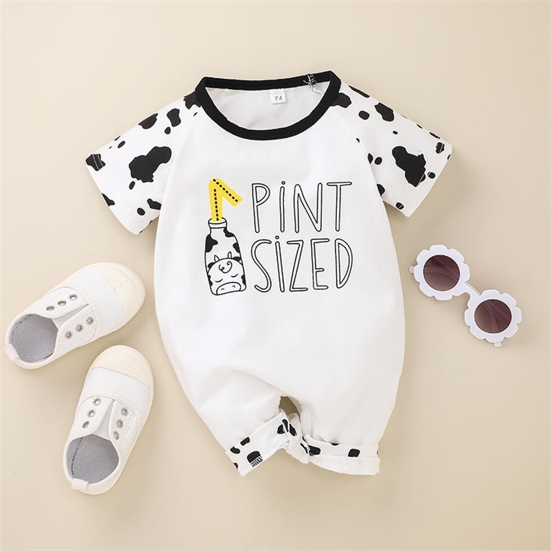 Infant born Baby Boys Girls Romper Summer Short Sleeve O Neck Print Letter Rompers Clothes Outfits 210629, White
Infant born Baby Boys Girls Romper Summer Short Sleeve O Neck Print Letter Rompers Clothes Outfits 210629, White