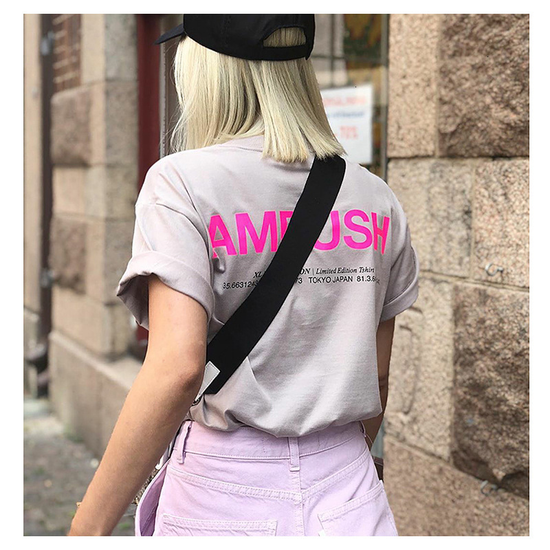 2021 Summer New O-neck Ambush Short Sleeve Men's and Women's Letter Printed Cottont-shirt Hip Hop T-shirt 0COR, Orange reflection
2021 Summer New O-neck Ambush Short Sleeve Men's and Women's Letter Printed Cottont-shirt Hip Hop T-shirt 0COR, Orange reflection