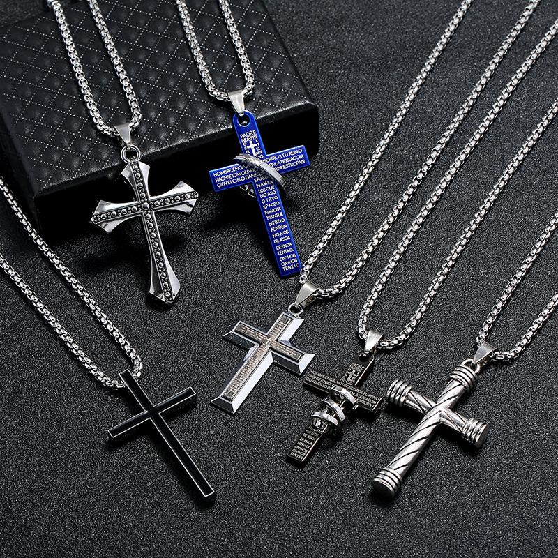 Pendant Necklaces Blue Fashion Ethnic Long Sweater Stainless Steel Chain Women Cross Men Jewelry Accessories
Pendant Necklaces Blue Fashion Ethnic Long Sweater Stainless Steel Chain Women Cross Men Jewelry Accessories