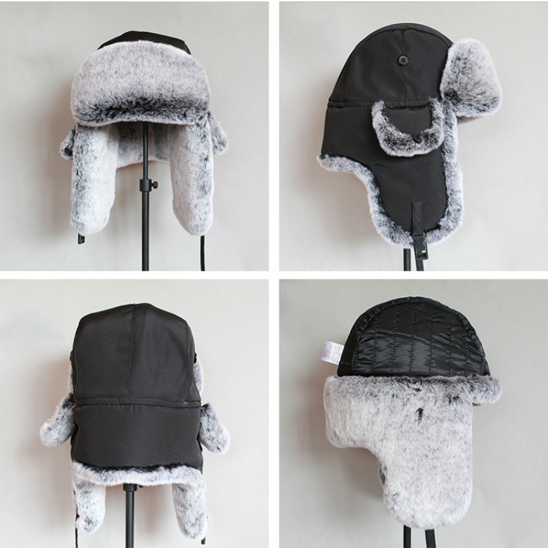 Winter bomber hat For Men faux fur russian hat ushanka Thick Warm cap with ear flapsg, Black white
Winter bomber hat For Men faux fur russian hat ushanka Thick Warm cap with ear flapsg, Black white