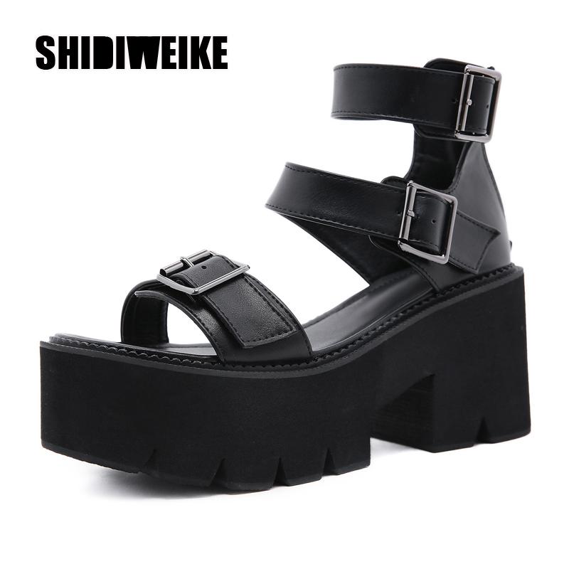 Gothic Buckle Roman Punk Gladiator Womens Chunky wedge Platform Strap Buckle Open Toe Sandals Shoes Black va874
Gothic Buckle Roman Punk Gladiator Womens Chunky wedge Platform Strap Buckle Open Toe Sandals Shoes Black va874