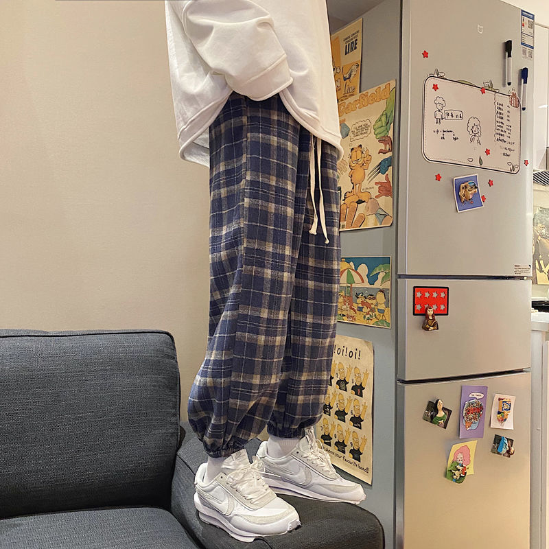 2021 New Autumn Cotton Plaid Men's Fashion Retro Casual Men Streetwear Korean Loose Hip-hop Straight Pants Mens Trousers Iwjp, Khaki
2021 New Autumn Cotton Plaid Men's Fashion Retro Casual Men Streetwear Korean Loose Hip-hop Straight Pants Mens Trousers Iwjp, Khaki
