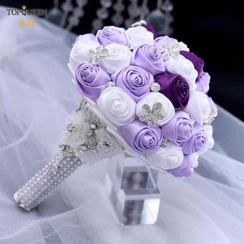 Wedding Flowers TOPQUEEN Artificial Flower Rose Buque Casamento Bridal Bouquet For Lavender White Gorgeous Crystal F7
Wedding Flowers TOPQUEEN Artificial Flower Rose Buque Casamento Bridal Bouquet For Lavender White Gorgeous Crystal F7