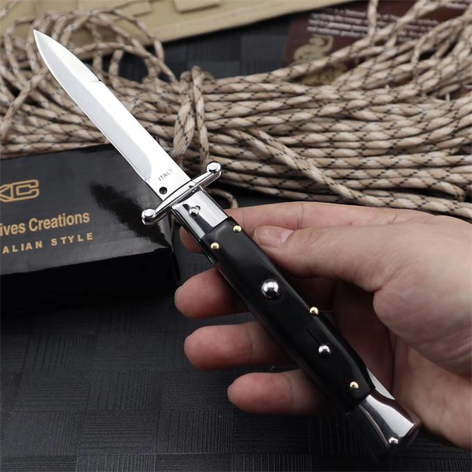 Italy Swinguard Automatic Folding knife All steel + horns handle Wild survival outdoor pocket knives EDC Tool
Italy Swinguard Automatic Folding knife All steel + horns handle Wild survival outdoor pocket knives EDC Tool