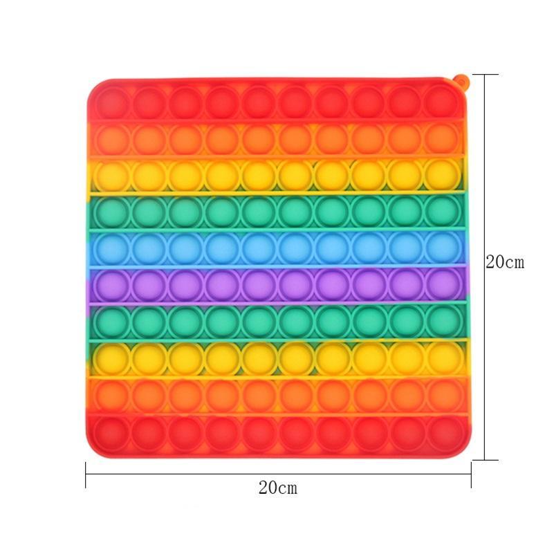 20CM BIG SIZE Fidget Toys Push Square Antistress Toy Party Favor Bubble Sensory Squishy Jouet Pour Artiste For Adult Children Gift
20CM BIG SIZE Fidget Toys Push Square Antistress Toy Party Favor Bubble Sensory Squishy Jouet Pour Artiste For Adult Children Gift