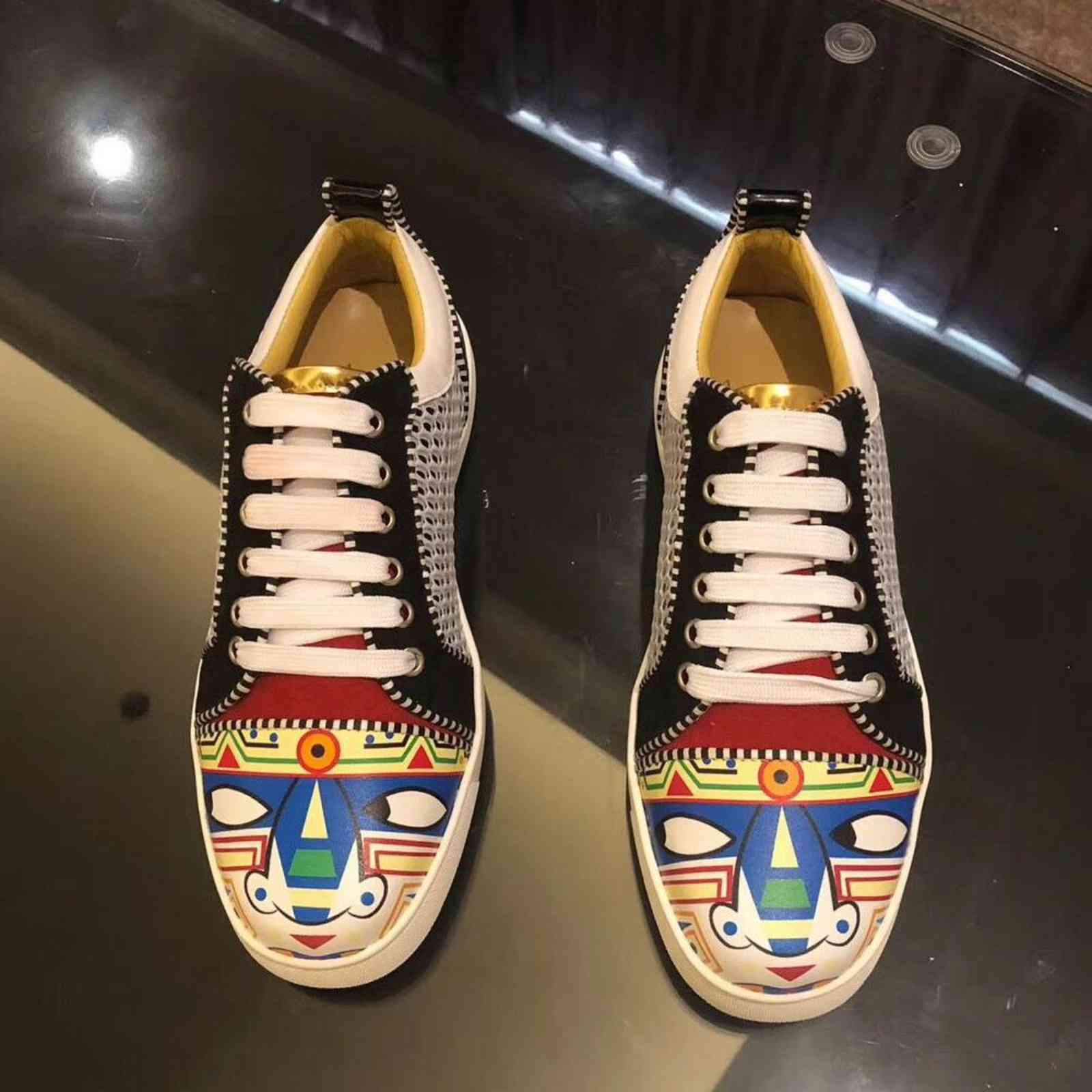 Dress Shoes luxury designer Graffiti Fashion Men Handmade Brand Sneakers Breathable Slip-on Party and Wedding Casual MN5F, Black
Dress Shoes luxury designer Graffiti Fashion Men Handmade Brand Sneakers Breathable Slip-on Party and Wedding Casual MN5F, Black