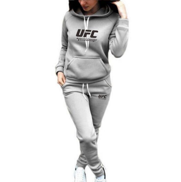 Autumn and winter clothing Women' Tracksuits sweater fleece pants suit temperament commuter gray casual letters long-sleeved hooded college style, Black 1
Autumn and winter clothing Women' Tracksuits sweater fleece pants suit temperament commuter gray casual letters long-sleeved hooded college style, Black 1