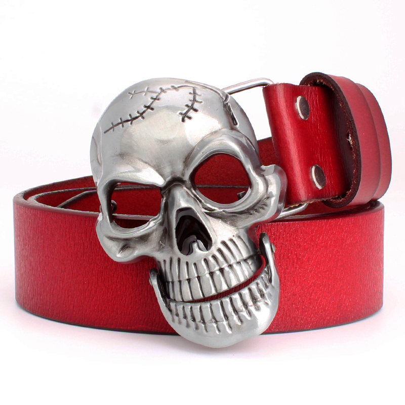 2021 New Fashion Men's Buckle Big Skull Head Style Men Cow Leather Belt Skeleton Hip Hop Accessories 3rex, Black
2021 New Fashion Men's Buckle Big Skull Head Style Men Cow Leather Belt Skeleton Hip Hop Accessories 3rex, Black