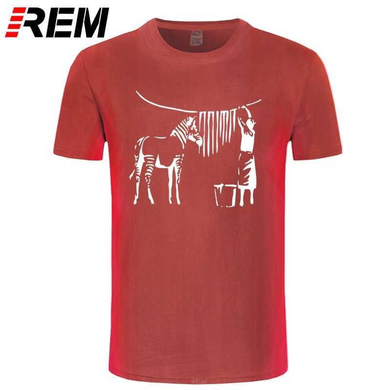 banksy zebra t shirt Print Short Sleeve S-3xl Normal Gift Fashion summer Pictures 210629