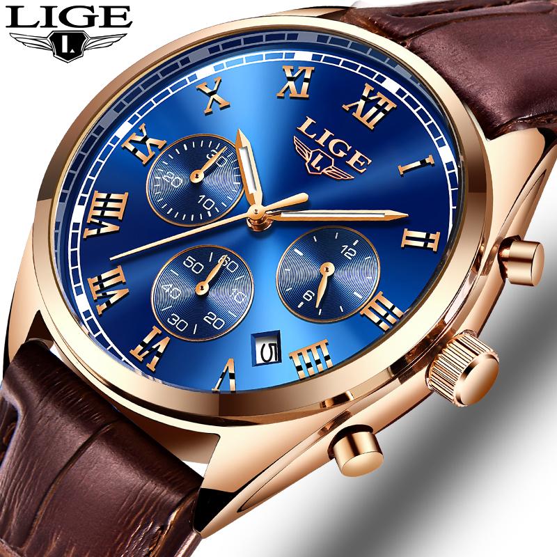 Wristwatches 2021 LIGE Mens Watches Sport Quartz Watch Men Top Leather Strap Business Fashion Clock Waterproof Relogio Masculin, Slivery;brown
Wristwatches 2021 LIGE Mens Watches Sport Quartz Watch Men Top Leather Strap Business Fashion Clock Waterproof Relogio Masculin, Slivery;brown