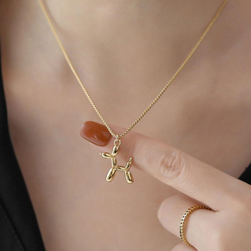 Pendant Necklaces 3D Cute Balloon Dog Deerlet Necklace Stainless Steel Gold Chain Women Jewelry Fashion Elegant Girls Gift
Pendant Necklaces 3D Cute Balloon Dog Deerlet Necklace Stainless Steel Gold Chain Women Jewelry Fashion Elegant Girls Gift