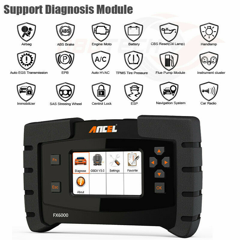 New product! FX6000 Full System ABS Airbag SAS EPB DPF Oil Reset OBD2 Diagnostic Tool
New product! FX6000 Full System ABS Airbag SAS EPB DPF Oil Reset OBD2 Diagnostic Tool