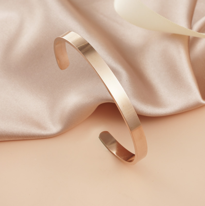 Stainless Steel Cuff Bangle Bracelets Handcuff Bracelet for Women Bulk Jewelry Making Wholesale Price