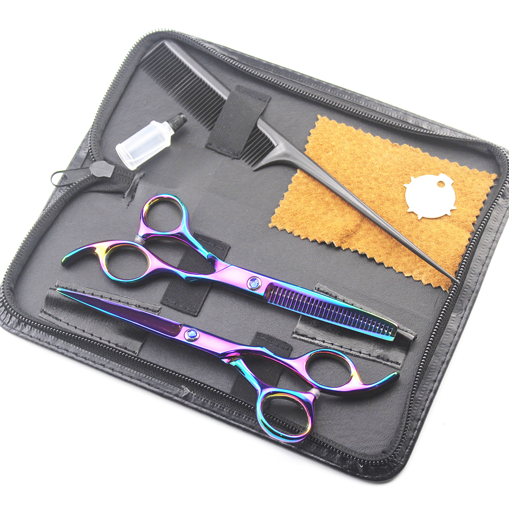 Hairdressing Scissors Set Professional Hair Cutting Scissors Thinning Scissors Haircut Kit Barber Tool Shears
Hairdressing Scissors Set Professional Hair Cutting Scissors Thinning Scissors Haircut Kit Barber Tool Shears