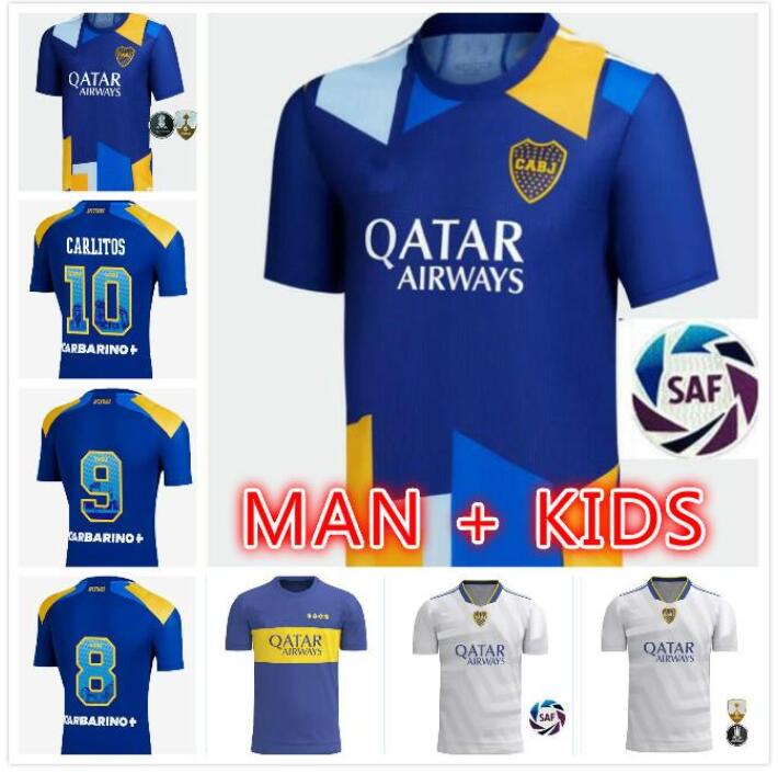 21/22 Boca Juniors soccer jerseys Fans Player version CARLITOS MARADONA TEVEZ DE ROSSI 2021 third 3rd 4th jersey MEN KIDS kits SETS football, Black;yellow
21/22 Boca Juniors soccer jerseys Fans Player version CARLITOS MARADONA TEVEZ DE ROSSI 2021 third 3rd 4th jersey MEN KIDS kits SETS football, Black;yellow