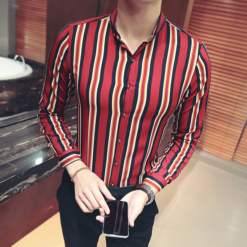 2021 New Long-sleeved Striped Make-up Designer the of Casual Fashion Shirt Size Large Men's Thin N1ow, Red.
2021 New Long-sleeved Striped Make-up Designer the of Casual Fashion Shirt Size Large Men's Thin N1ow, Red.