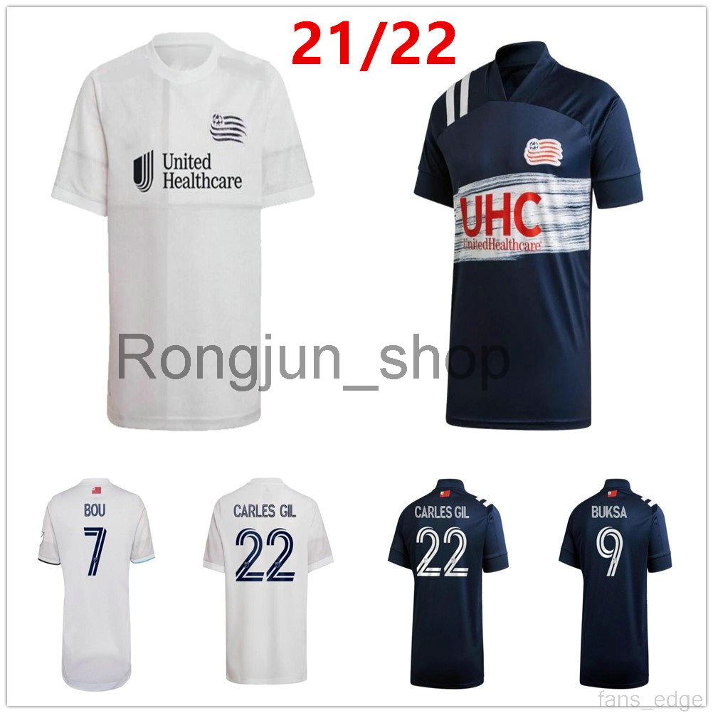 2021 2022 MLS blue Revolution soccer jerseys BUKSA KAPTOUM CARLES GIL 7 BOU Custom 21 22 Revolution Home Away Adult Kids kit Football Shirt, Black;yellow 
2021 2022 MLS blue Revolution soccer jerseys BUKSA KAPTOUM CARLES GIL 7 BOU Custom 21 22 Revolution Home Away Adult Kids kit Football Shirt, Black;yellow