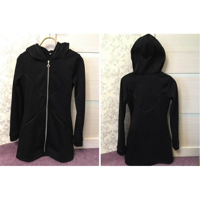 New Gothic Women Hoodie Casual Long Sleeve Hooded zip-up Sweatshirts Hooded Female Jumper Fashion Women Tracksuits Hoodie 201109