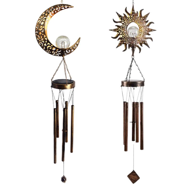 Solar Ramadan Moon Sun Wind Chimes Garden Waterproof Iron LED Light Wind Chime Home Garden Yard Decoration Windchimes
Solar Ramadan Moon Sun Wind Chimes Garden Waterproof Iron LED Light Wind Chime Home Garden Yard Decoration Windchimes