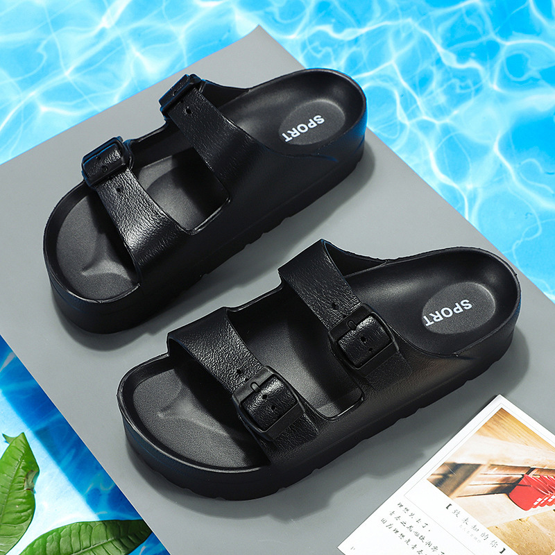 luxury slippers 2021 slipper's eva thick soled sandals double button light, casual and comfortable flip flops, Black
luxury slippers 2021 slipper's eva thick soled sandals double button light, casual and comfortable flip flops, Black