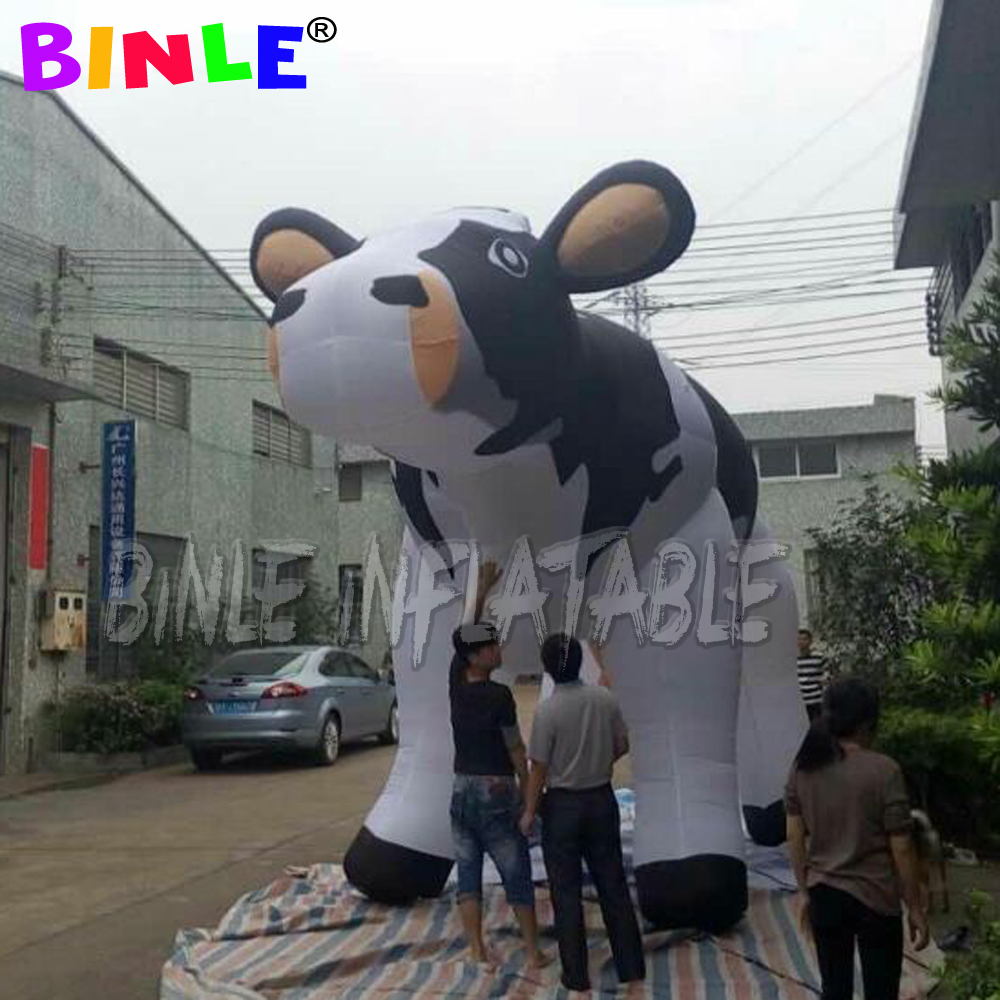 custom made 6mL giant inflatable milk cow advertising cattle inflatables animals for events decor