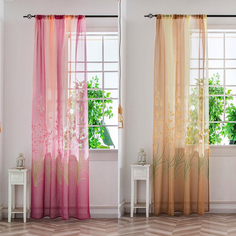 Curtain & Drapes 1pcs Orchid Printed Translucent Tulle Curtains For Living Room Indoor Window Screening Decor Modern Simple Balcony Voile
Curtain & Drapes 1pcs Orchid Printed Translucent Tulle Curtains For Living Room Indoor Window Screening Decor Modern Simple Balcony Voile