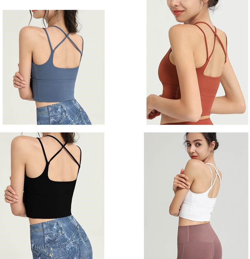 Desinger lulu Women tanks Vest yoga bra womens tees camis gym wear outfit fitness top tops sports underwear Quick Dry running training yoyaworld Elastic Lady Full, Customize
Desinger lulu Women tanks Vest yoga bra womens tees camis gym wear outfit fitness top tops sports underwear Quick Dry running training yoyaworld Elastic Lady Full, Customize