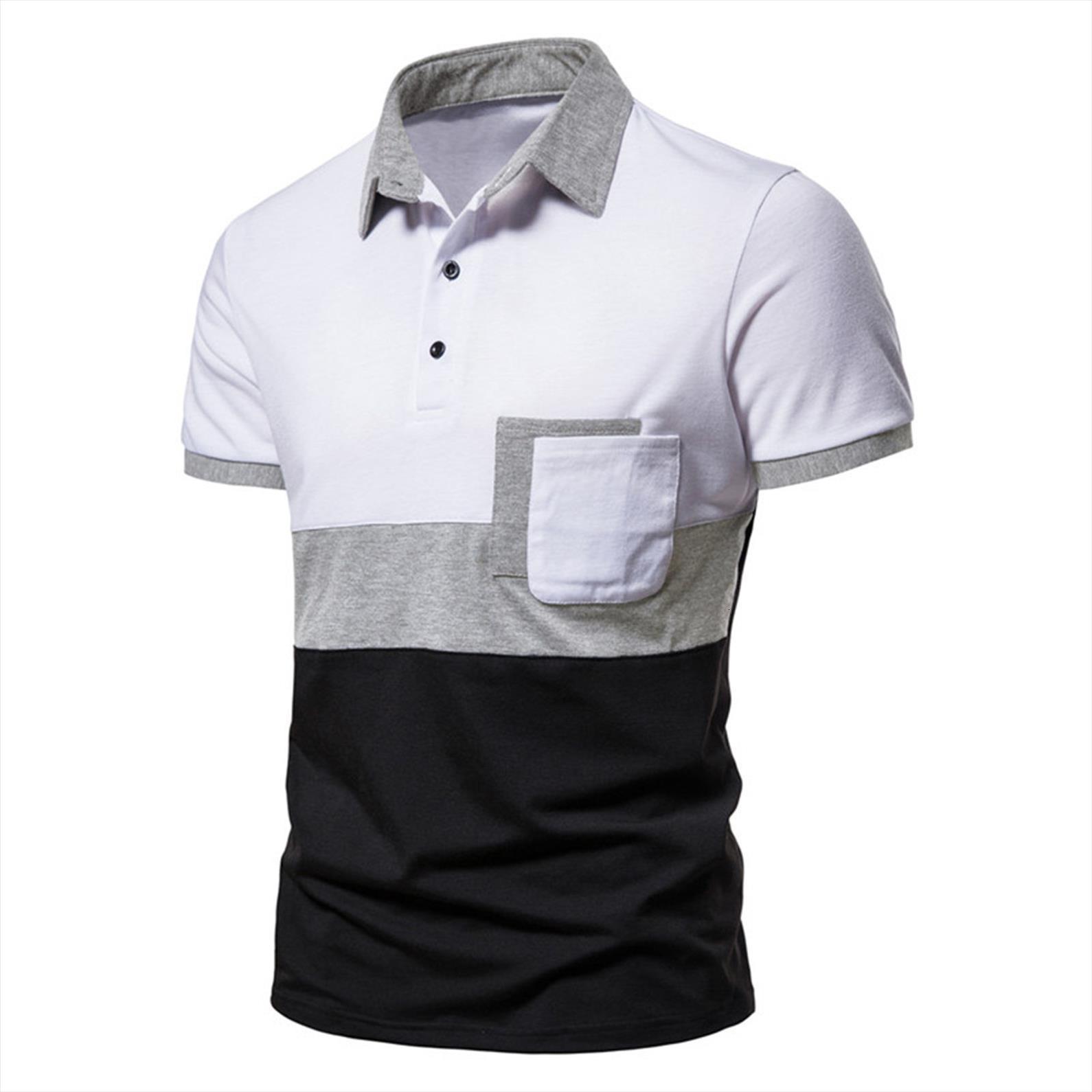 shirts summer pocket patchwork print men polos short sleeved shirt casual daily slim fit, White;black
shirts summer pocket patchwork print men polos short sleeved shirt casual daily slim fit, White;black