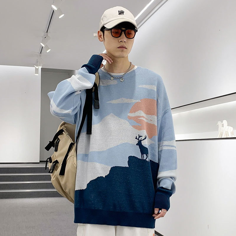 Men's Sweaters Spring and autumn scenery of cartoons vintage mesh sweater retro harajuku loose the neck cotton male clothes 80E9, 1# shoe box
Men's Sweaters Spring and autumn scenery of cartoons vintage mesh sweater retro harajuku loose the neck cotton male clothes 80E9, 1# shoe box