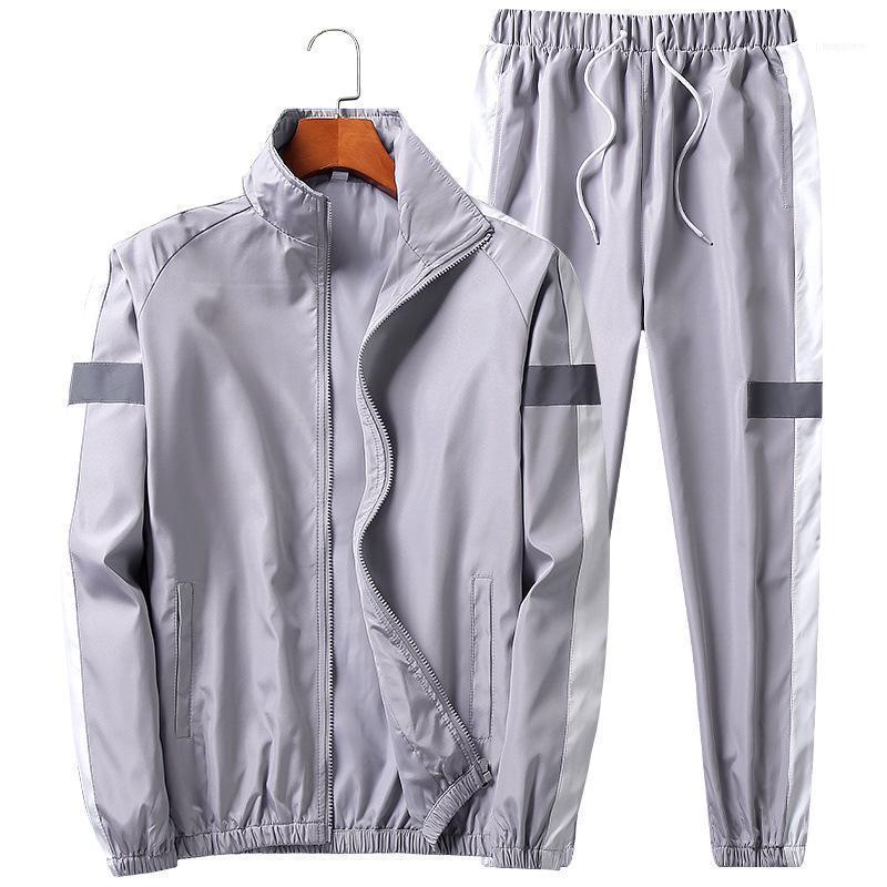Men's Tracksuits Spring, Autumn And Winter Two-piece Reflective Casual Sportswear Jacket With Hood + Jogger Outdoor Sports Pants1, Gray
Men's Tracksuits Spring, Autumn And Winter Two-piece Reflective Casual Sportswear Jacket With Hood + Jogger Outdoor Sports Pants1, Gray